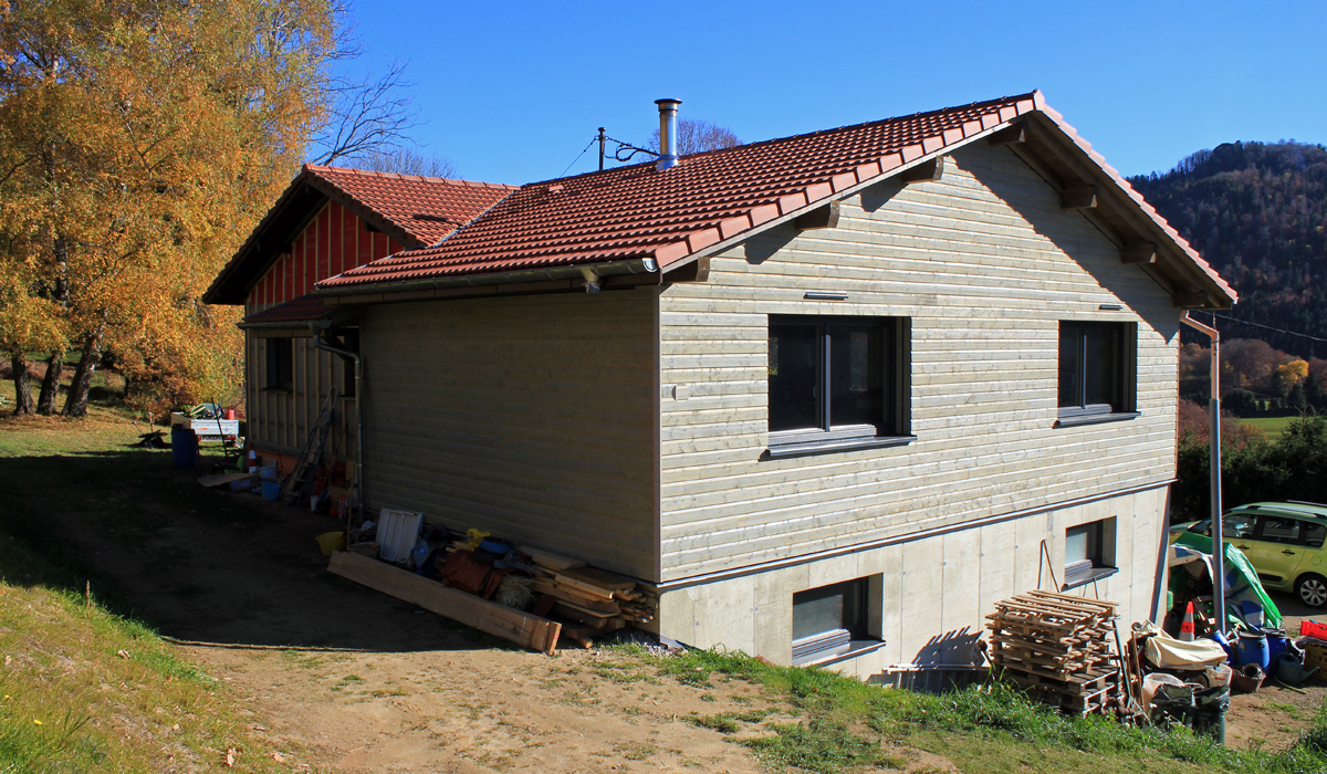 Extension ossature bois à Goldbach