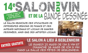 Salon du Vin & de la BD les 25 & 26 mars à Beblenheim